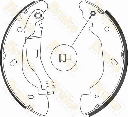 Brake Engineering SH2583 - Комплект гальм, барабанний механізм avtolavka.club