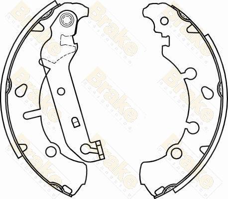 Brake Engineering SH2582 - Комплект гальм, барабанний механізм avtolavka.club