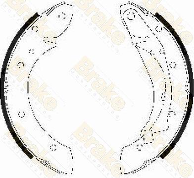 Brake Engineering SH2526 - Комплект гальм, барабанний механізм avtolavka.club