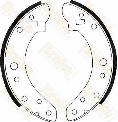 Brake Engineering SH2143 - Комплект гальм, барабанний механізм avtolavka.club