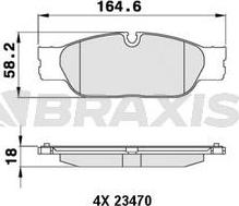 Braxis AA0217 - Гальмівні колодки, дискові гальма avtolavka.club