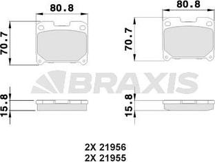 Braxis AB0514 - Гальмівні колодки, дискові гальма avtolavka.club