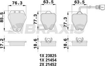 Braxis AB0530 - Гальмівні колодки, дискові гальма avtolavka.club