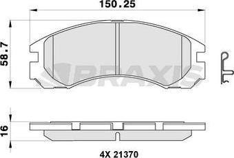 BENDIX 572370 - Гальмівні колодки, дискові гальма avtolavka.club