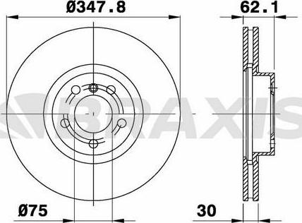 Triscan 1115-0986479436 - Гальмівний диск avtolavka.club