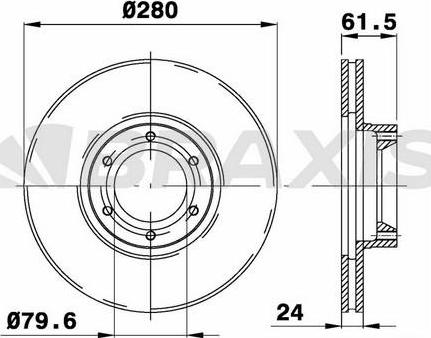 Protechnic PRD2531 - Гальмівний диск avtolavka.club