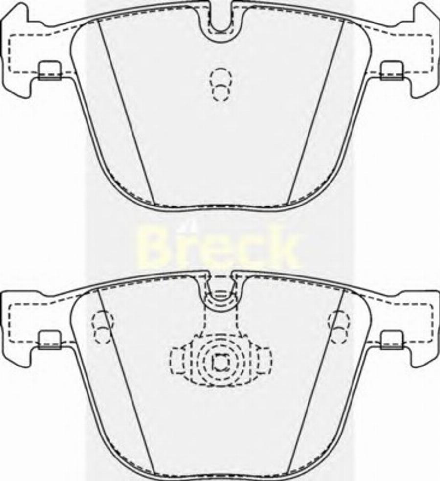 Breck 23309 00 - Гальмівні колодки, дискові гальма avtolavka.club