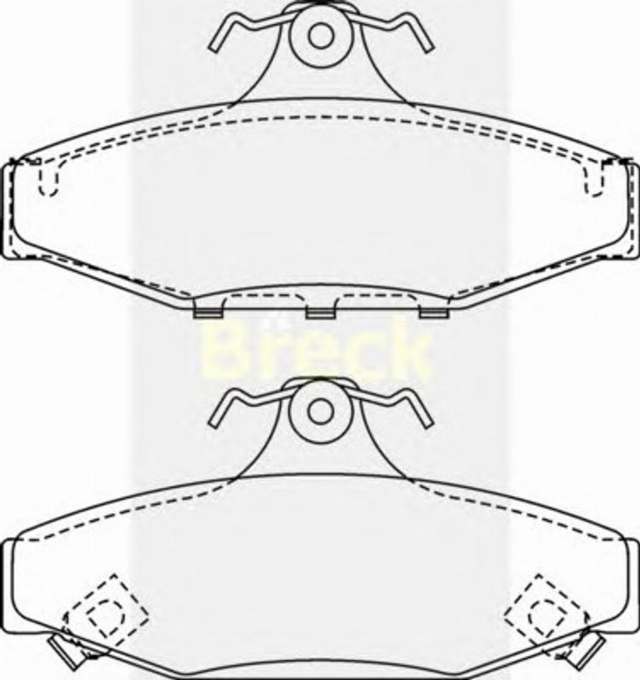 Breck 23242 00 C - Гальмівні колодки, дискові гальма avtolavka.club