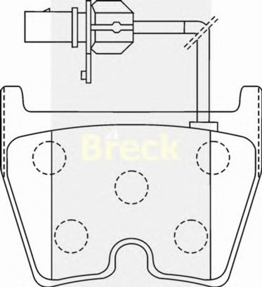 Breck 23751 00 W - Гальмівні колодки, дискові гальма avtolavka.club