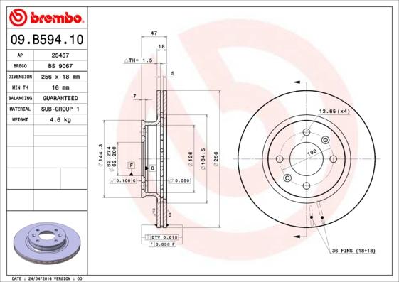 Breco BS 9029 - Гальмівний диск avtolavka.club