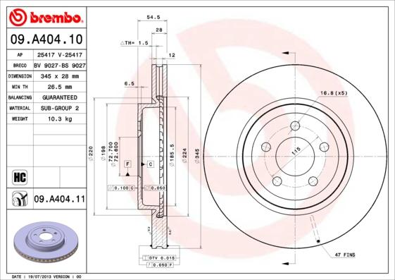 Breco BS 9027 - Гальмівний диск avtolavka.club