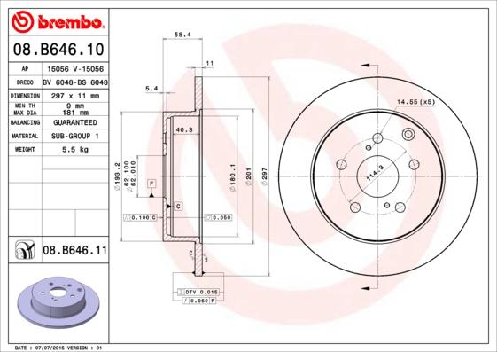 Breco BS 6048 - Гальмівний диск avtolavka.club