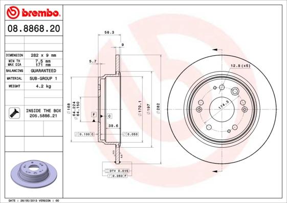 Breco BS 6047 - Гальмівний диск avtolavka.club