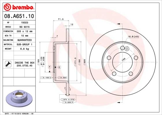 Breco BS 6015 - Гальмівний диск avtolavka.club