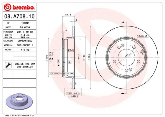 Breco BS 6034 - Гальмівний диск avtolavka.club