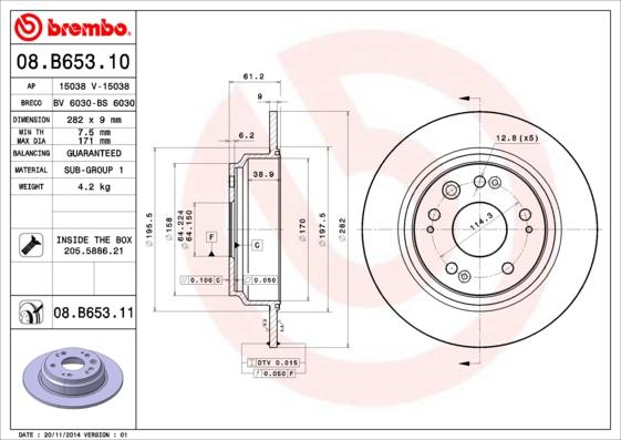 Breco BV 6030 - Гальмівний диск avtolavka.club