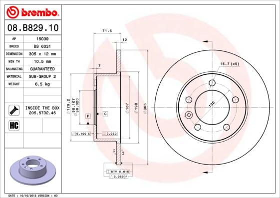 Breco BS 6031 - Гальмівний диск avtolavka.club