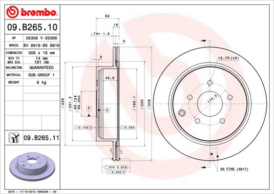 Breco BS 8916 - Гальмівний диск avtolavka.club