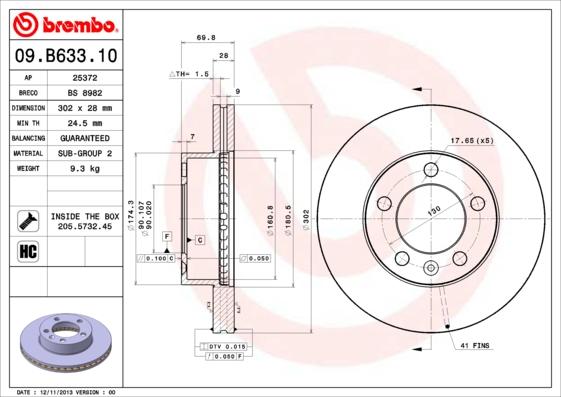 Breco BS 8982 - Гальмівний диск avtolavka.club