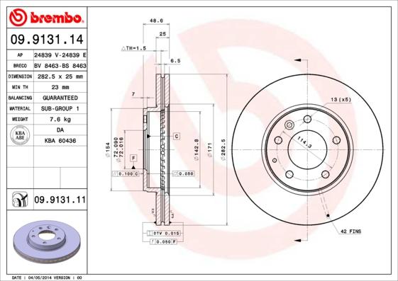 Breco BS 8463 - Гальмівний диск avtolavka.club