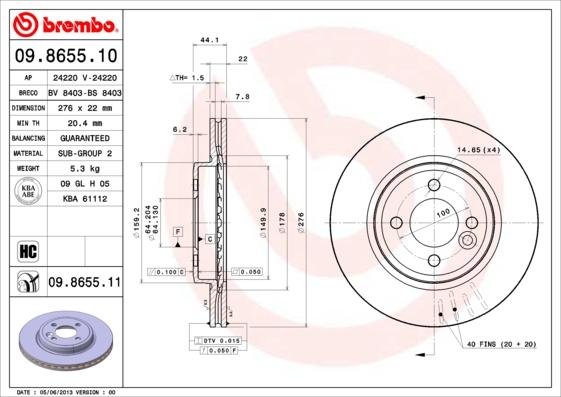 Breco BS 8403 - Гальмівний диск avtolavka.club