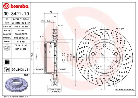 Breco BS 8417 - Гальмівний диск avtolavka.club