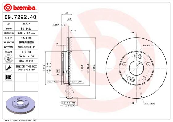 Breco BS 8423 - Гальмівний диск avtolavka.club