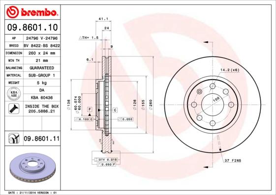 Breco BS 8422 - Гальмівний диск avtolavka.club