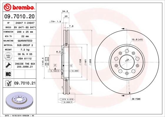 Breco BS 8471 - Гальмівний диск avtolavka.club