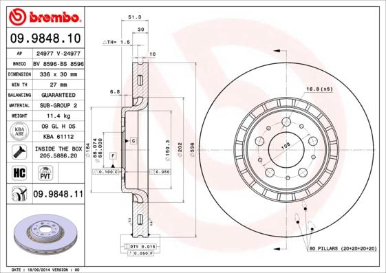 Breco BV 8596 - Гальмівний диск avtolavka.club