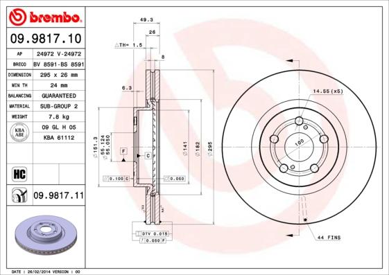 Breco BS 8591 - Гальмівний диск avtolavka.club