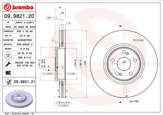 Breco BS 8593 - Гальмівний диск avtolavka.club