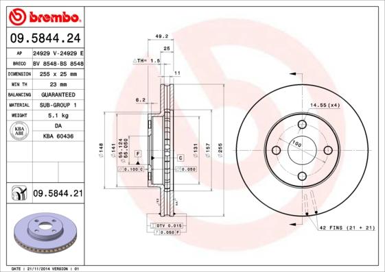 Breco BS 8548 - Гальмівний диск avtolavka.club