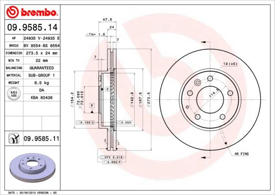 Breco BS 8554 - Гальмівний диск avtolavka.club