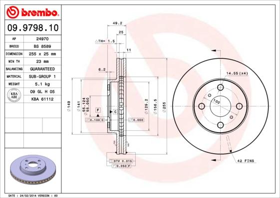 Breco BS 8589 - Гальмівний диск avtolavka.club