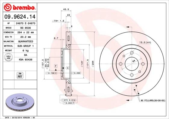 Breco BS 8536 - Гальмівний диск avtolavka.club