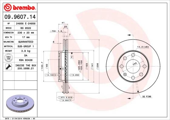 Breco BS 8522 - Гальмівний диск avtolavka.club