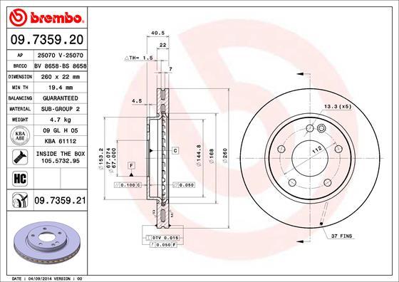 Breco BV 8658 - Гальмівний диск avtolavka.club