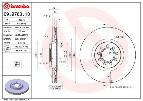 Breco BS 8663 - Гальмівний диск avtolavka.club