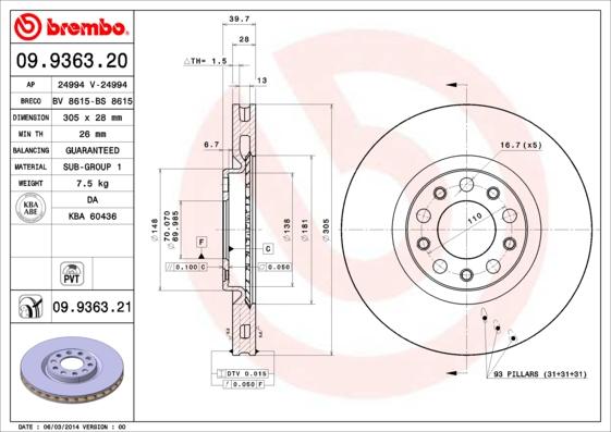 Breco BS 8615 - Гальмівний диск avtolavka.club