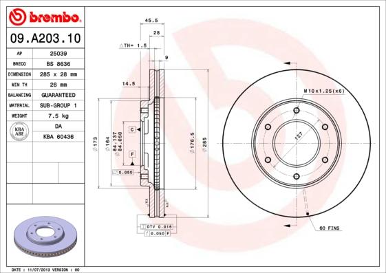 Breco BS 8636 - Гальмівний диск avtolavka.club