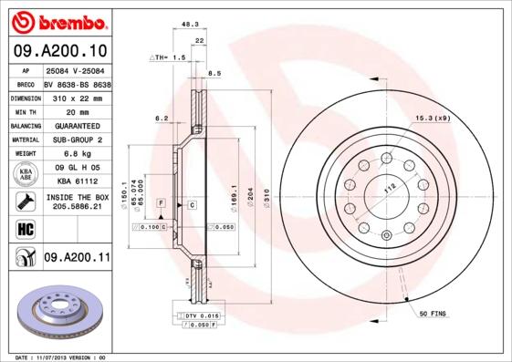 Breco BS 8638 - Гальмівний диск avtolavka.club