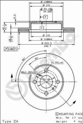 Breco BS 8099 - Гальмівний диск avtolavka.club