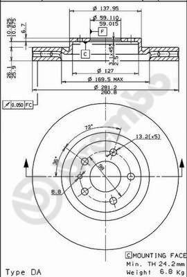 Breco BS 8094 - Гальмівний диск avtolavka.club