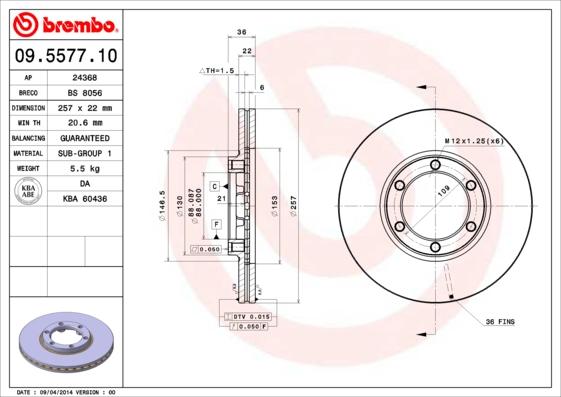 Breco BS 8056 - Гальмівний диск avtolavka.club