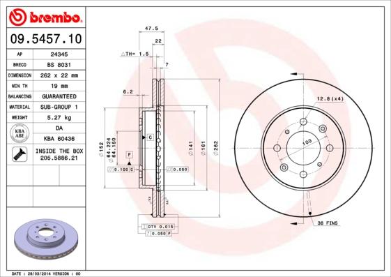 Breco BS 8031 - Гальмівний диск avtolavka.club