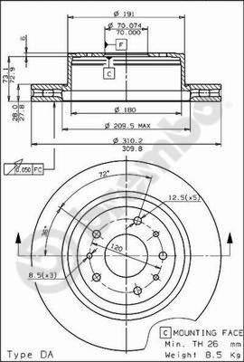 Breco BS 8109 - Гальмівний диск avtolavka.club