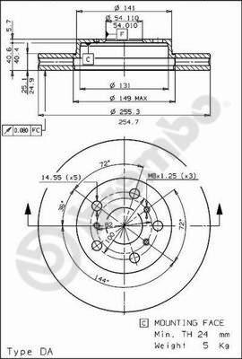 Breco BS 8100 - Гальмівний диск avtolavka.club