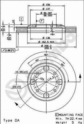 Breco BS 8183 - Гальмівний диск avtolavka.club