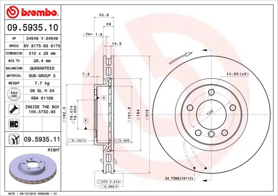 Breco BS 8175 - Гальмівний диск avtolavka.club